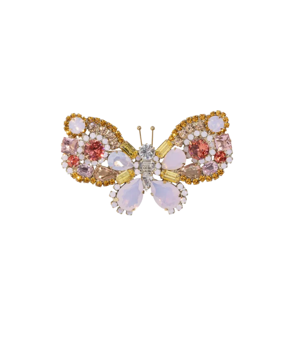 Loren Hope Butterfly brosje Rose Opal