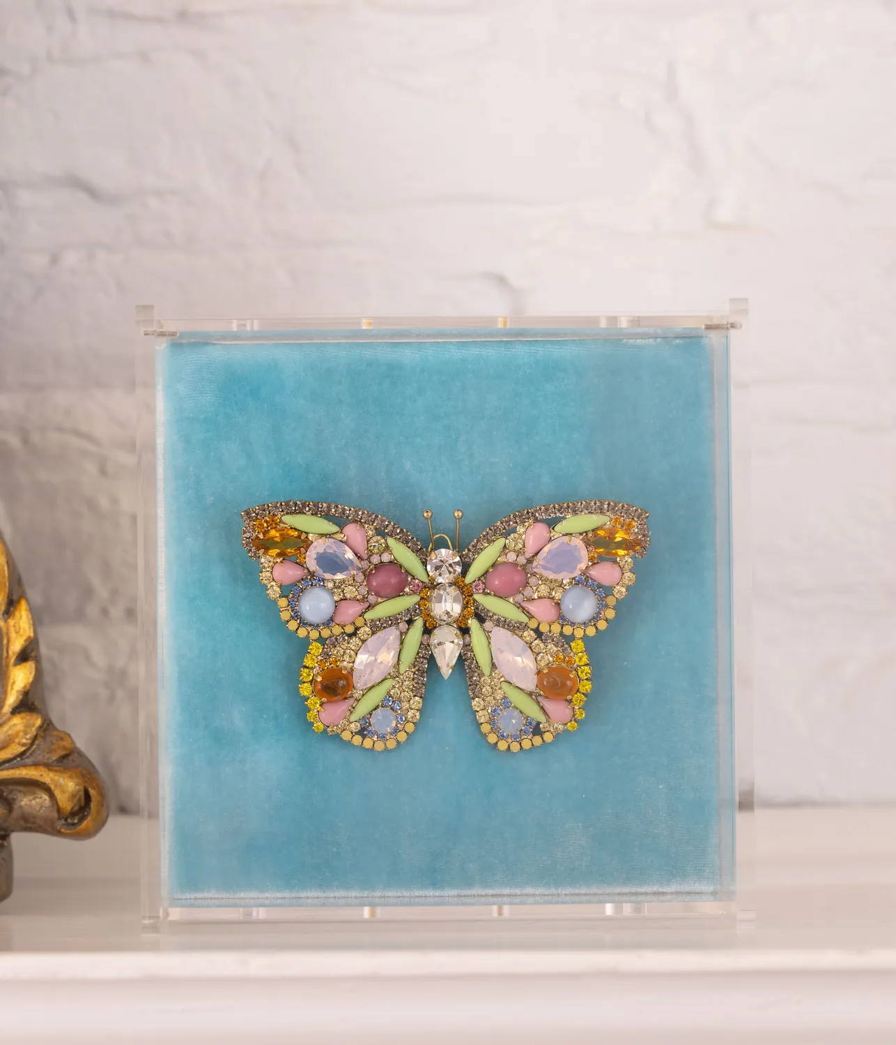 Loren Hope X-Large Butterfly brosje Citrine unika