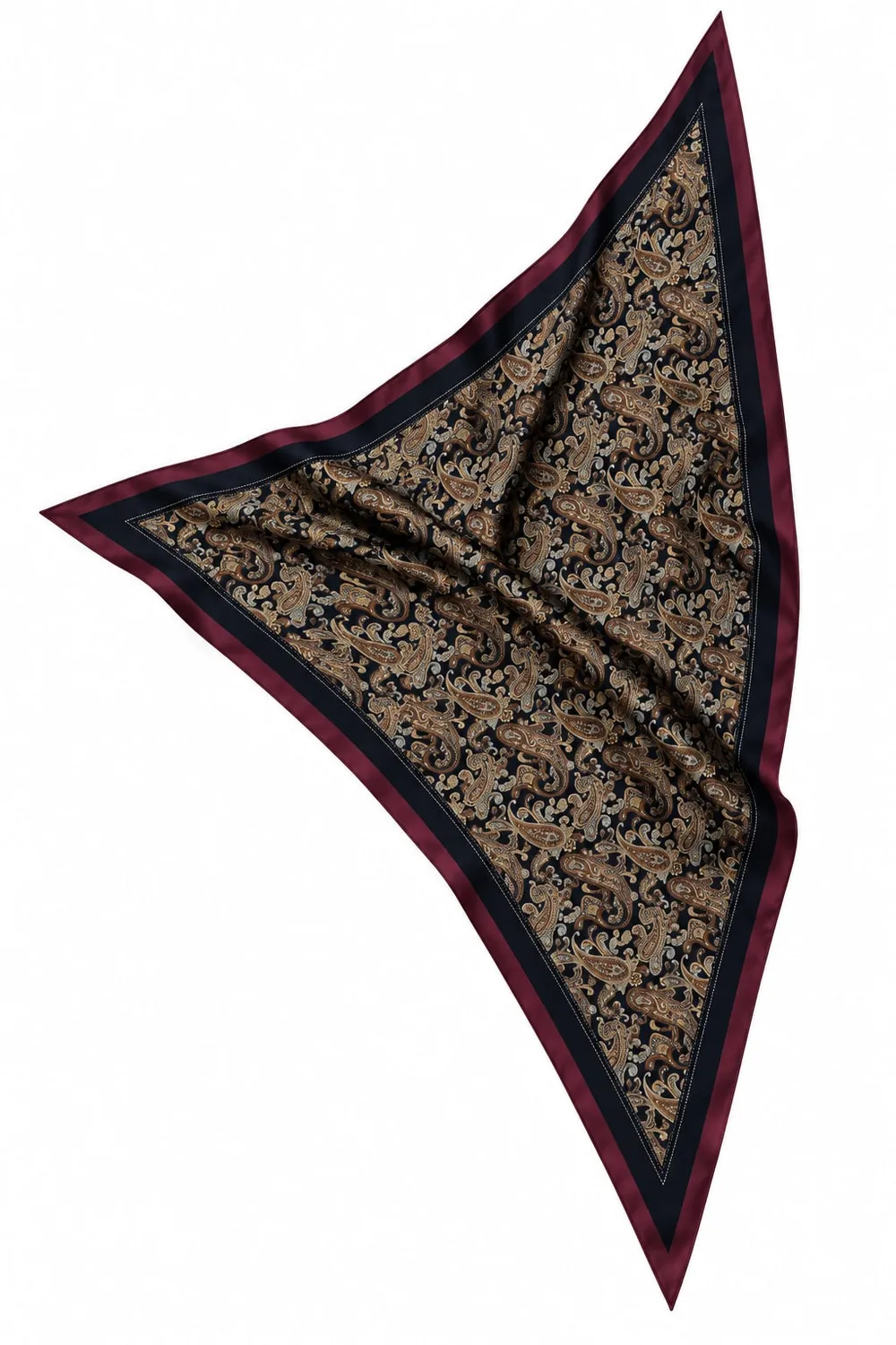 Wos WOS UP Lyons skjerf vinrød 130 cm paisley