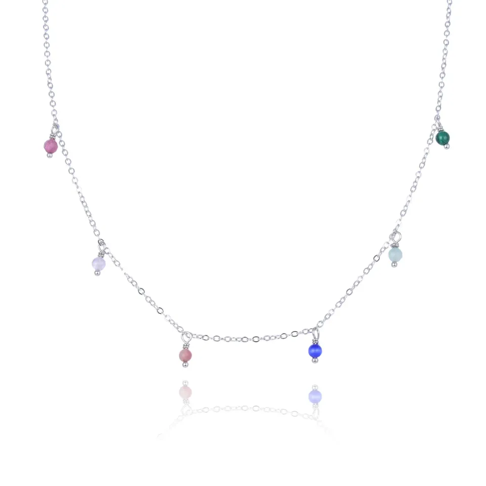 Wioga Vera N-3008-S halskjede sølv 34 cm choker