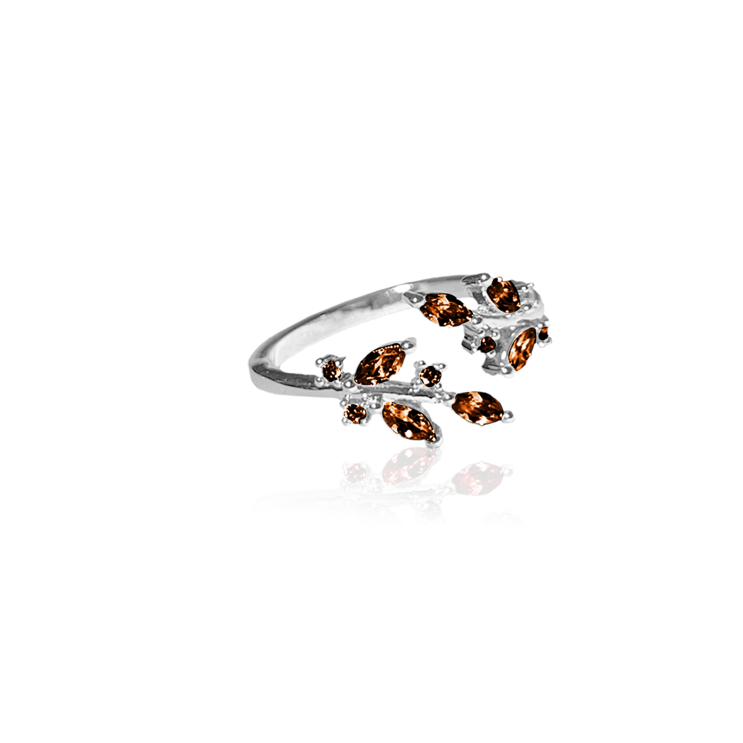 IOAKU Multi Wing ring rød justerbar messing