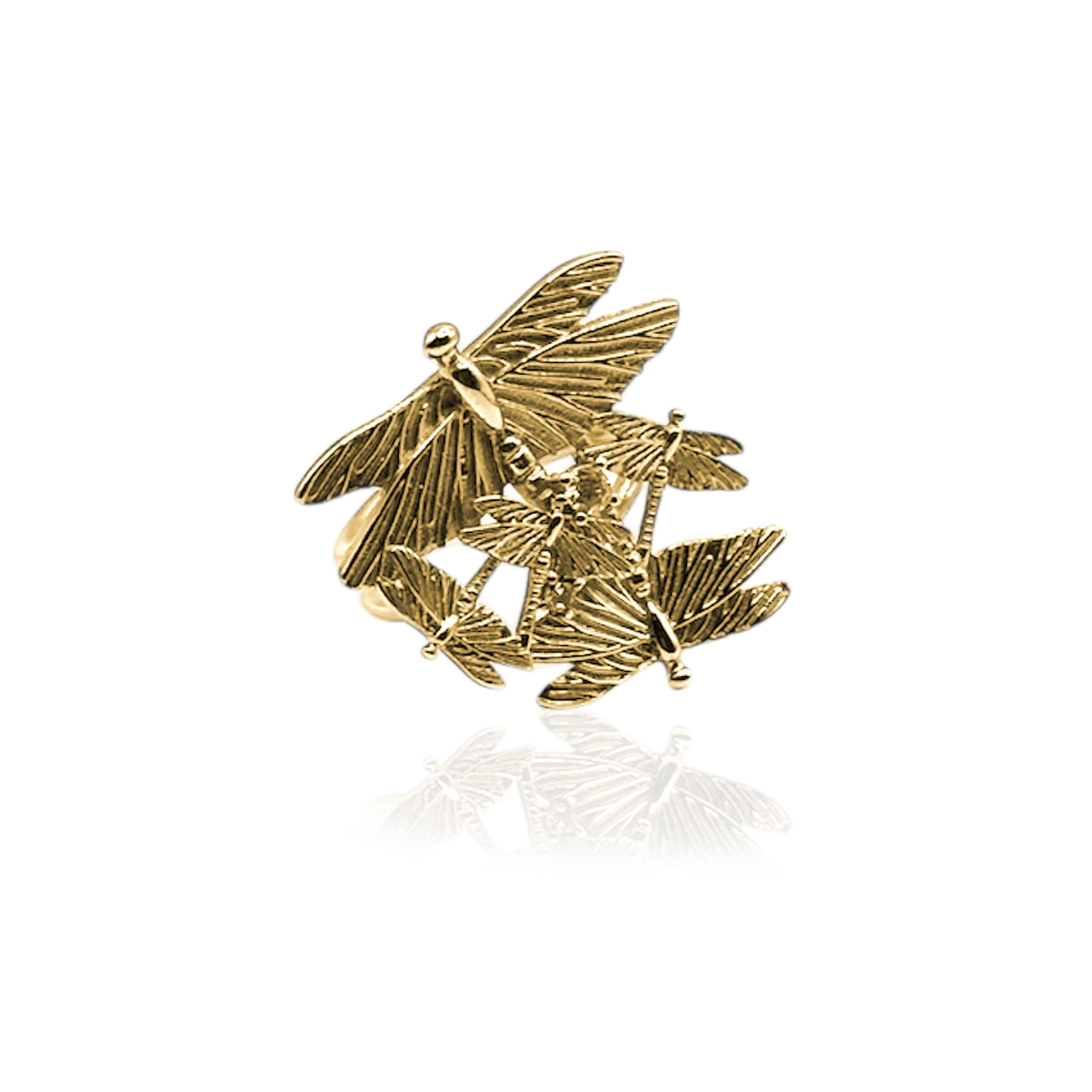 IOAKU Dragonfly Reborn multi ring sølv 3 g