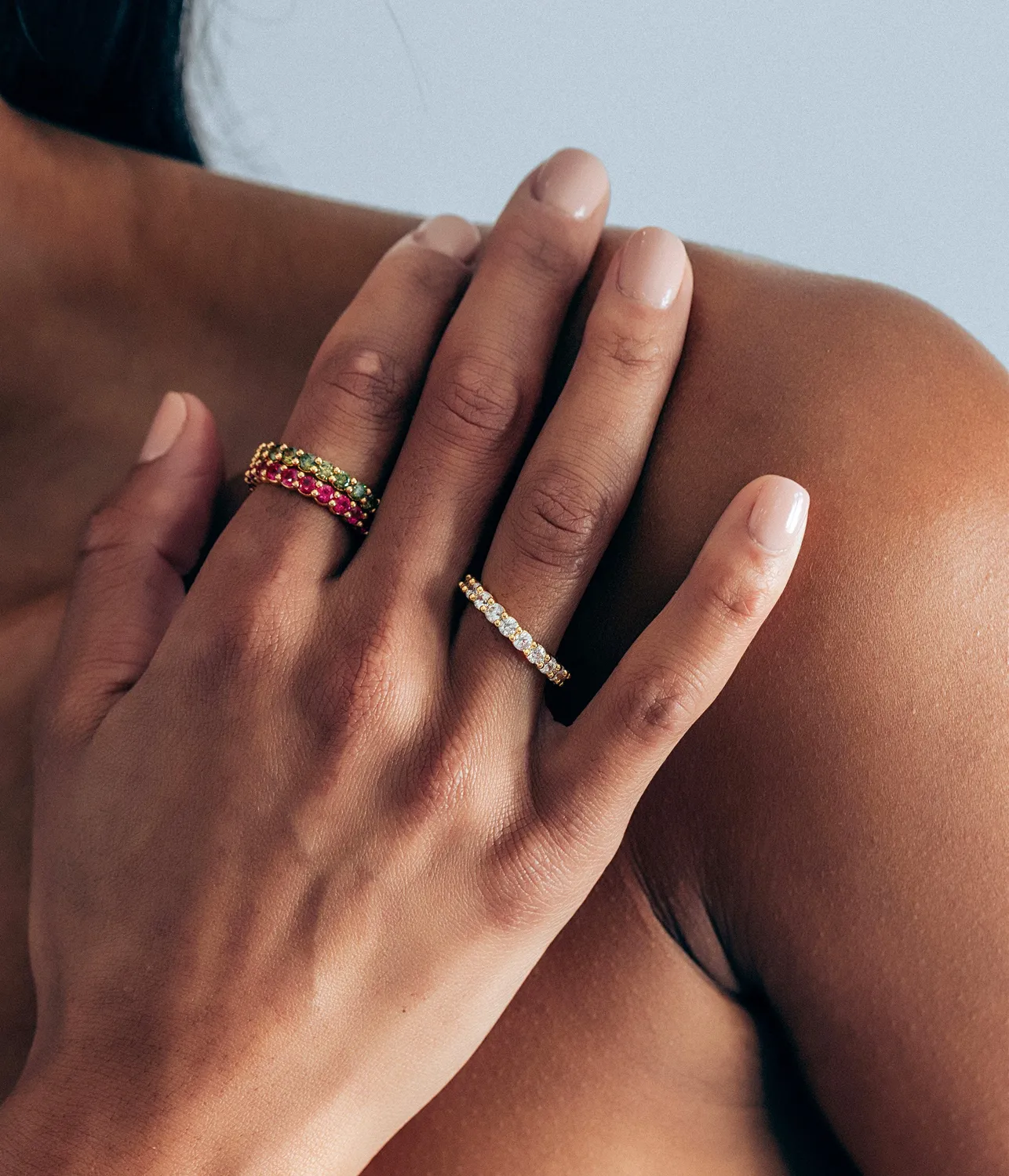 Loren Hope Theo ring olivine grønn 2 mm