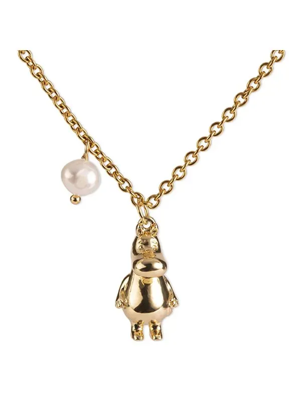 pfg Stockholm Moomin Pendant halskjede perle ferskvannsperle