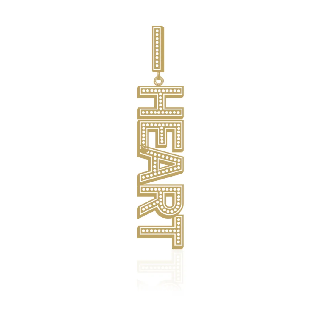 IOAKU Statement Sparkle Hoop øredobb Peace 1 stk