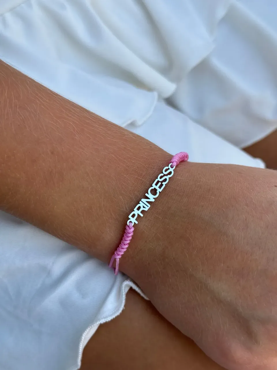 IOAKU Princess Braided armbånd hvit flettet