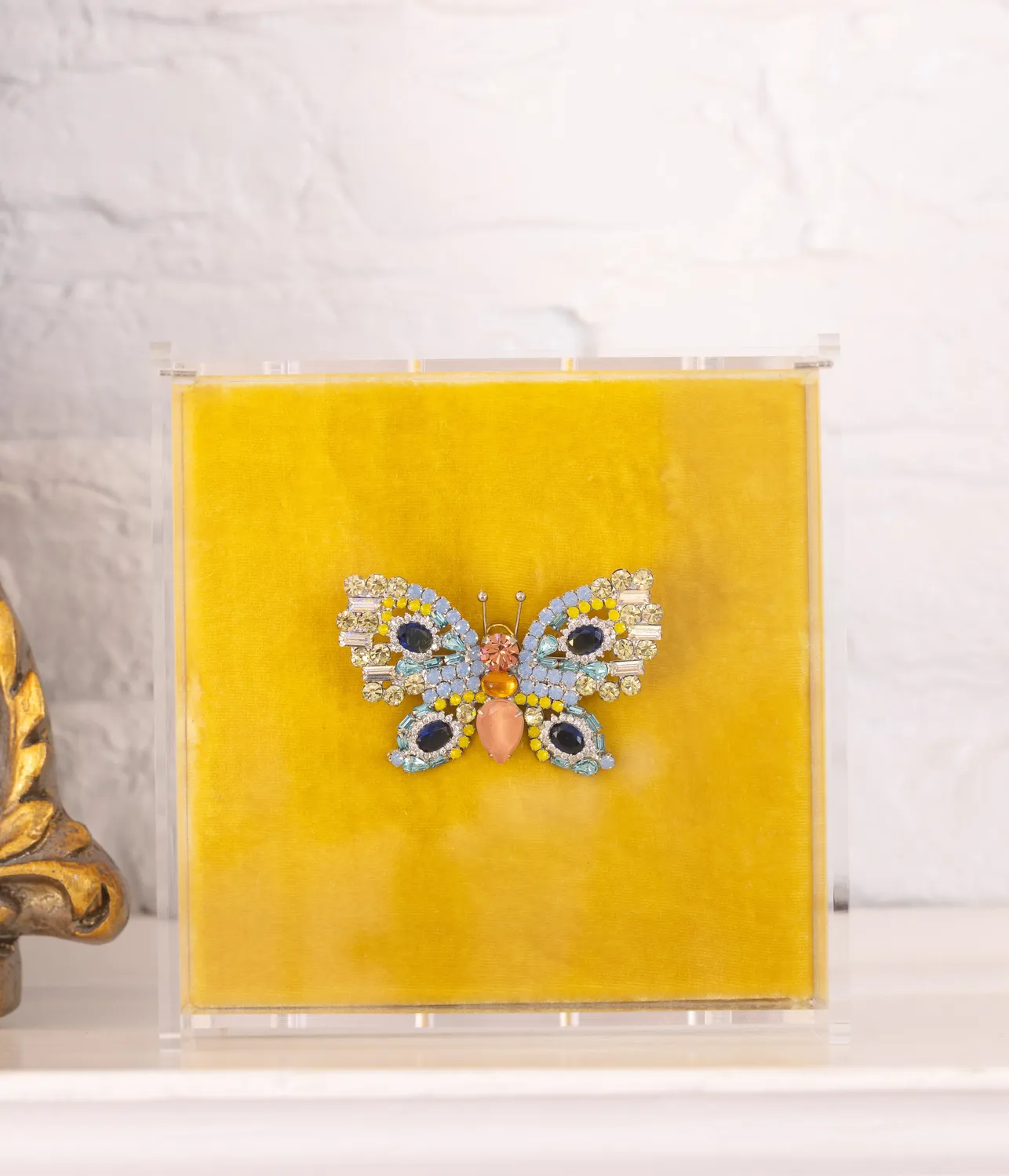 Loren Hope Small Butterfly brosje lys safir