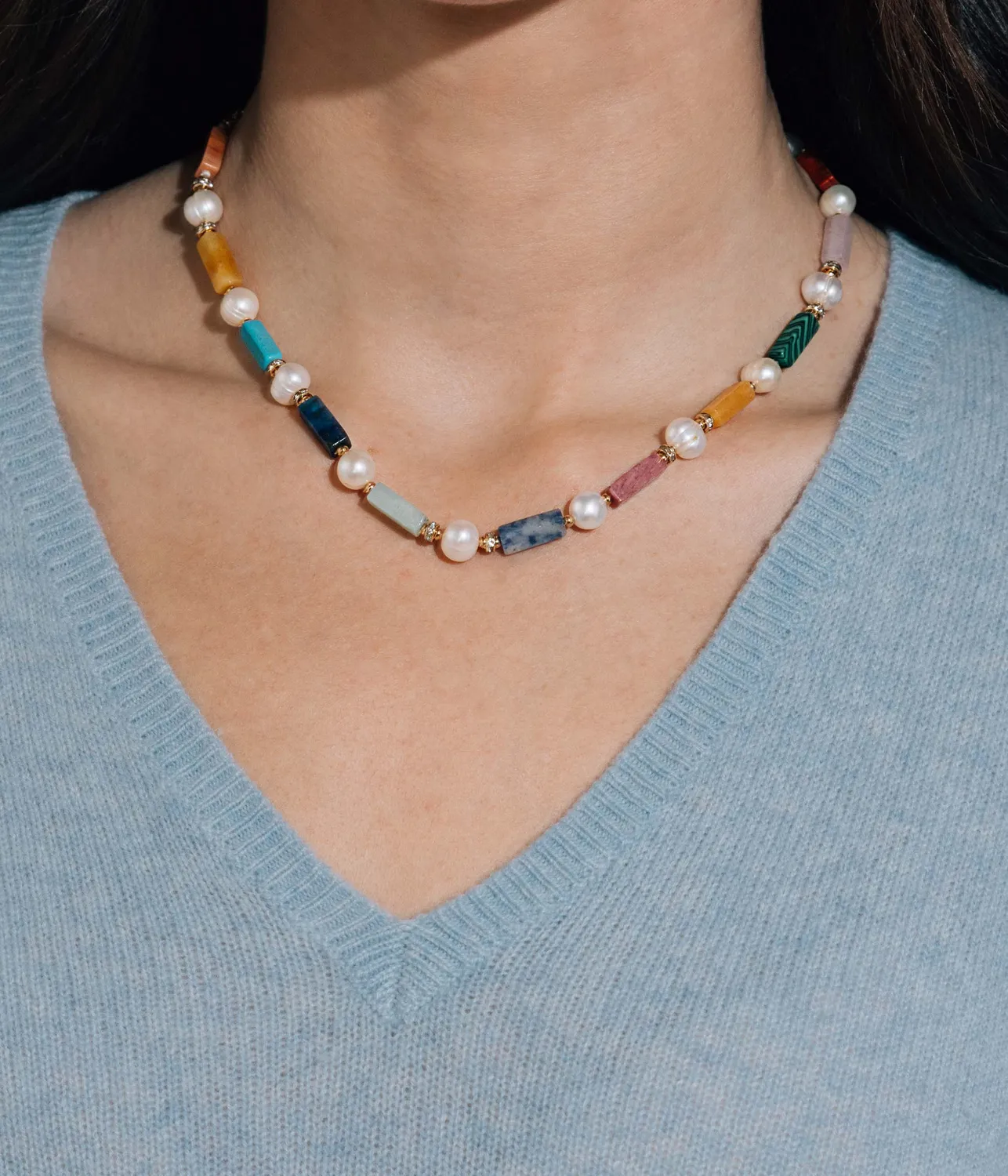 Loren Hope Islaine halskjede multi perle