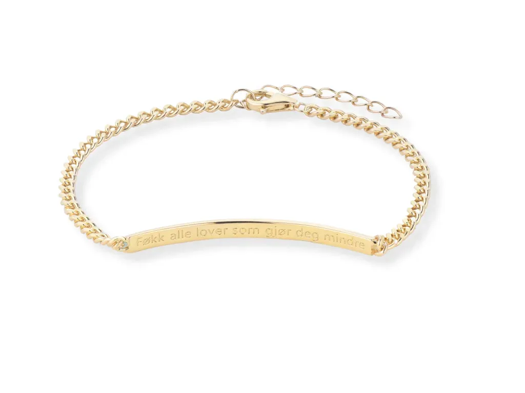 Janne Formoe Janneloven armbånd gull 16 cm