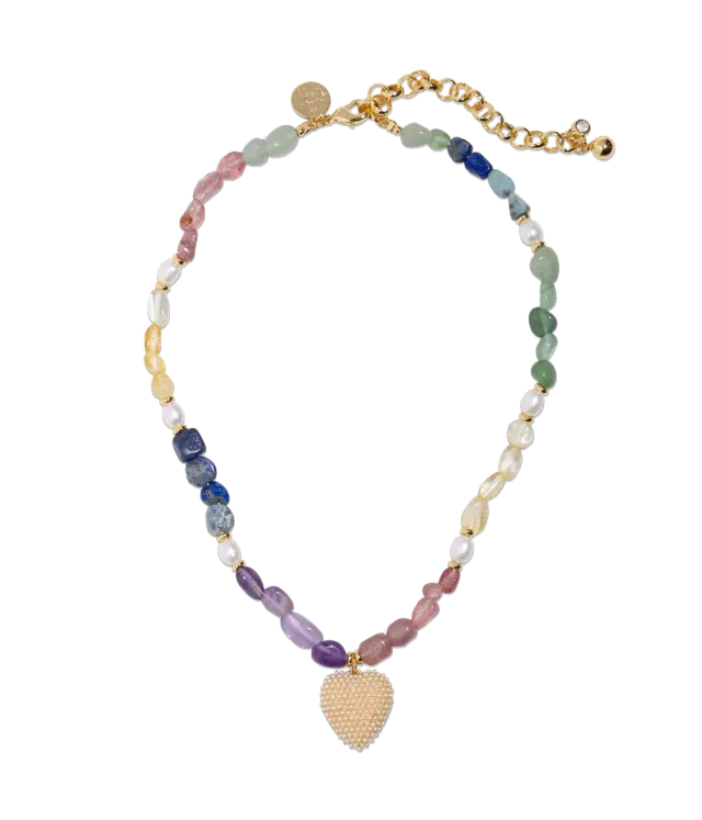 Loren Hope Reverie halskjede Multi hjerte perle