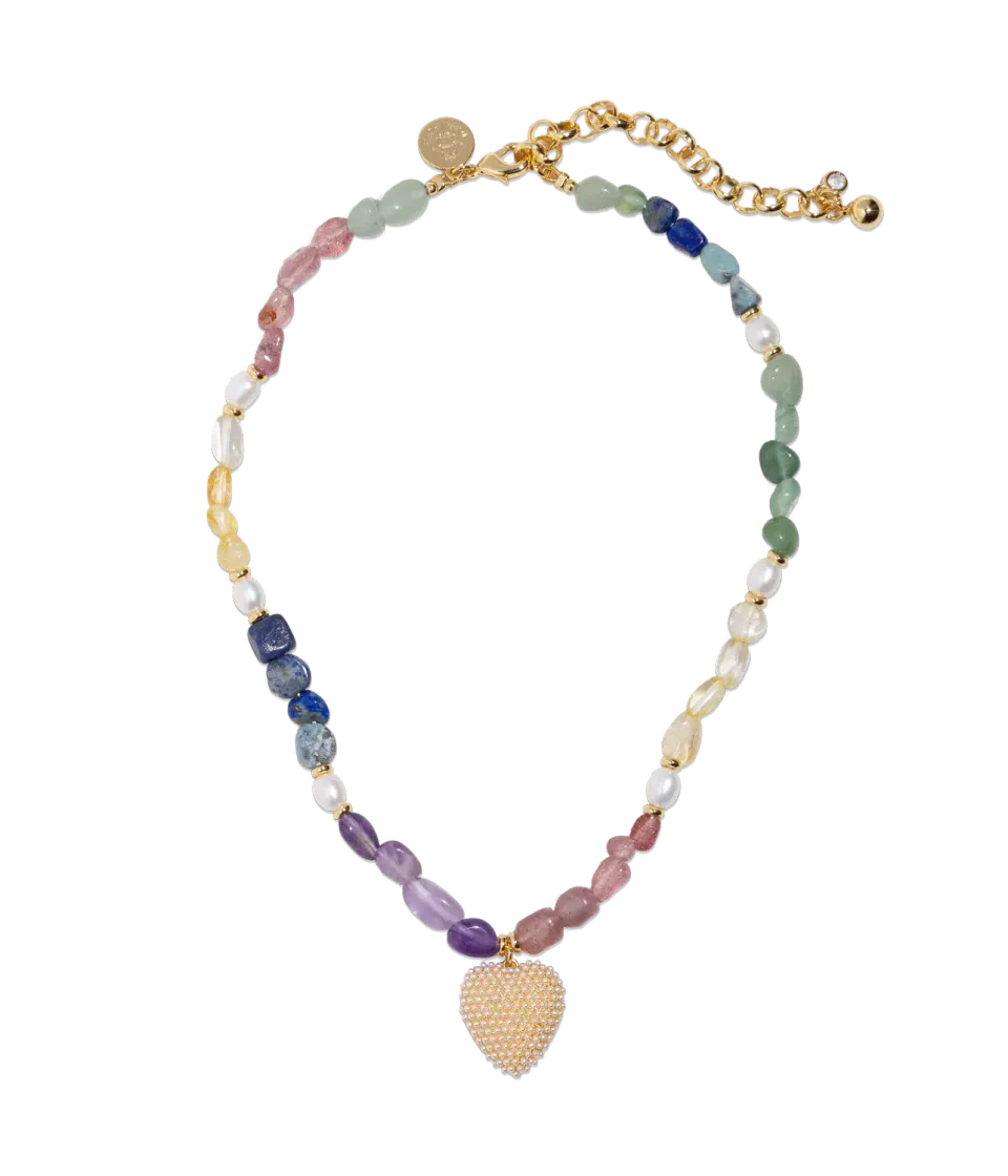 Loren Hope Reverie halskjede Multi hjerte perle