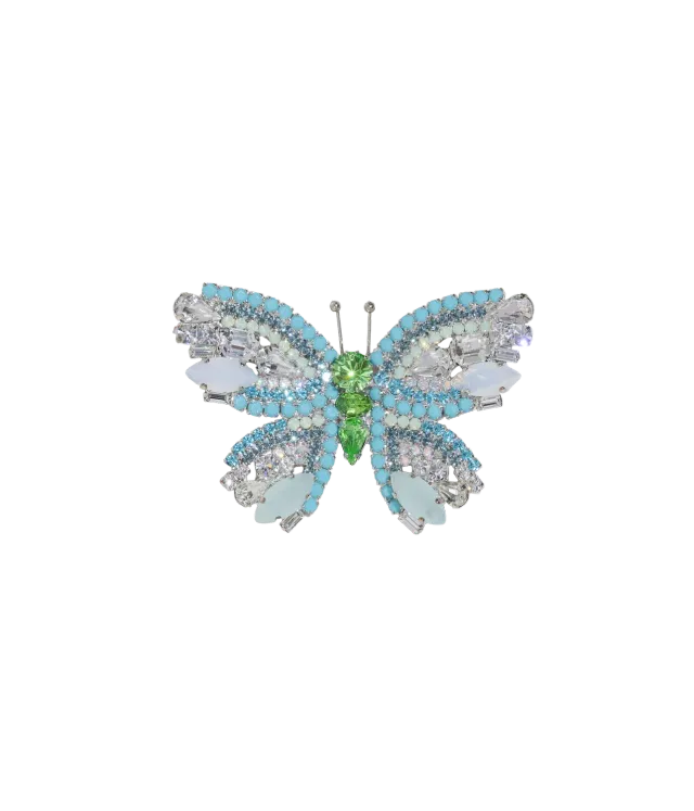 Loren Hope Butterfly Medium brosje turkis peridot krystall