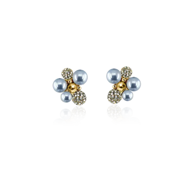 IOAKU Berry Pearl Sparkle Studs øredobber lyseblå nikkelfri