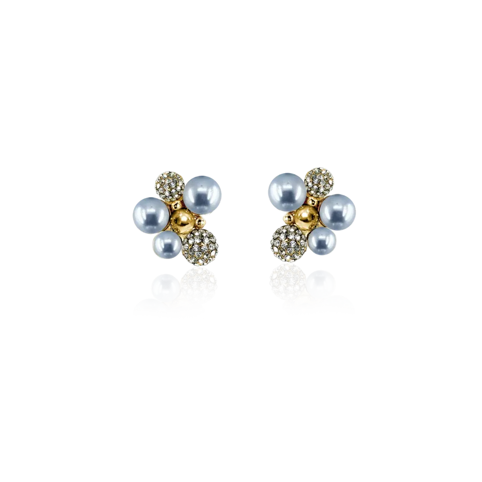 IOAKU Berry Pearl Sparkle Studs øredobber lyseblå nikkelfri
