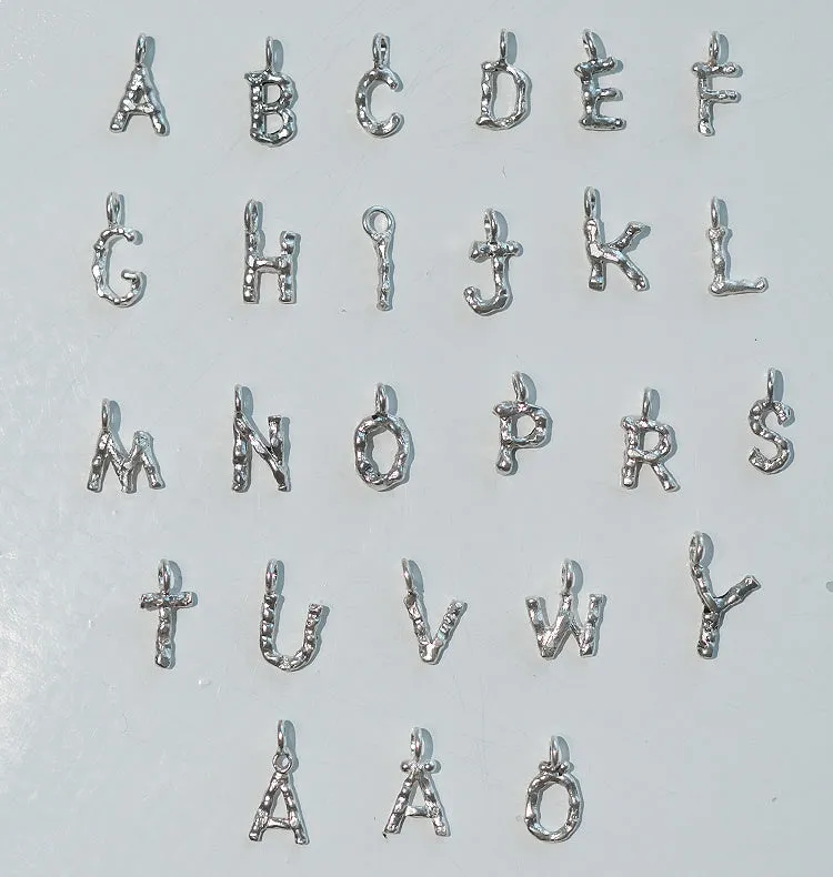 Wos Letter bokstavanheng sølv 925 1,5 cm