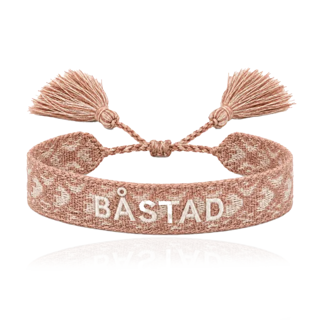 IOAKU Båstad Woven armbånd rosa vevd