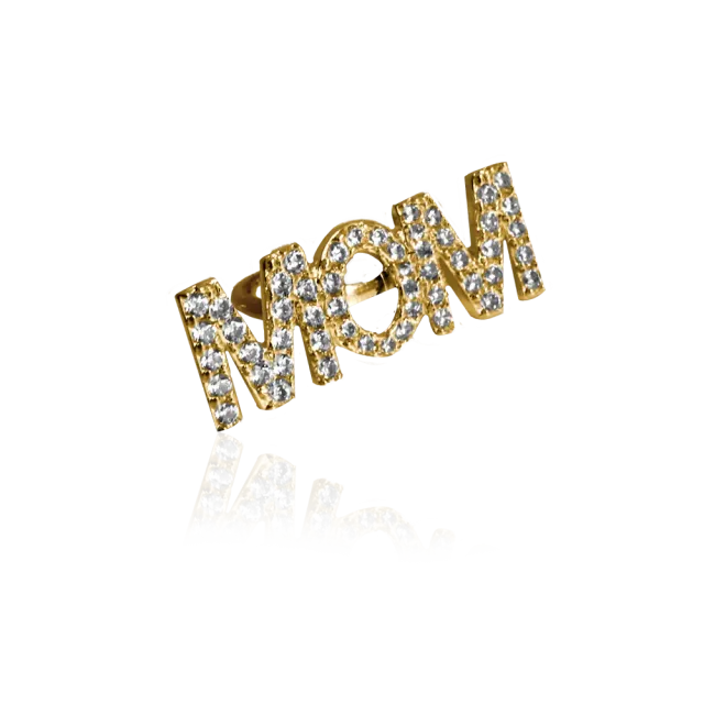 IOAKU Statement Sparkle MOM ring gull justerbar
