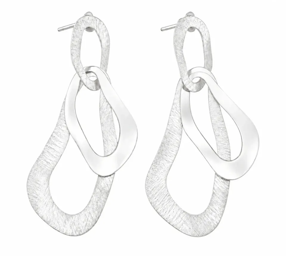 Wos Loops øredobber sølv 925 5,5 cm