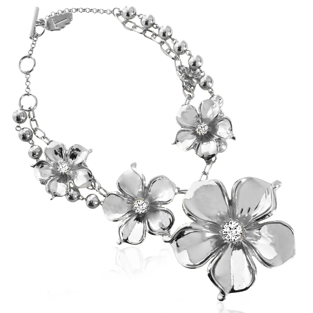IOAKU La Fleur Field halssmykke gull statement