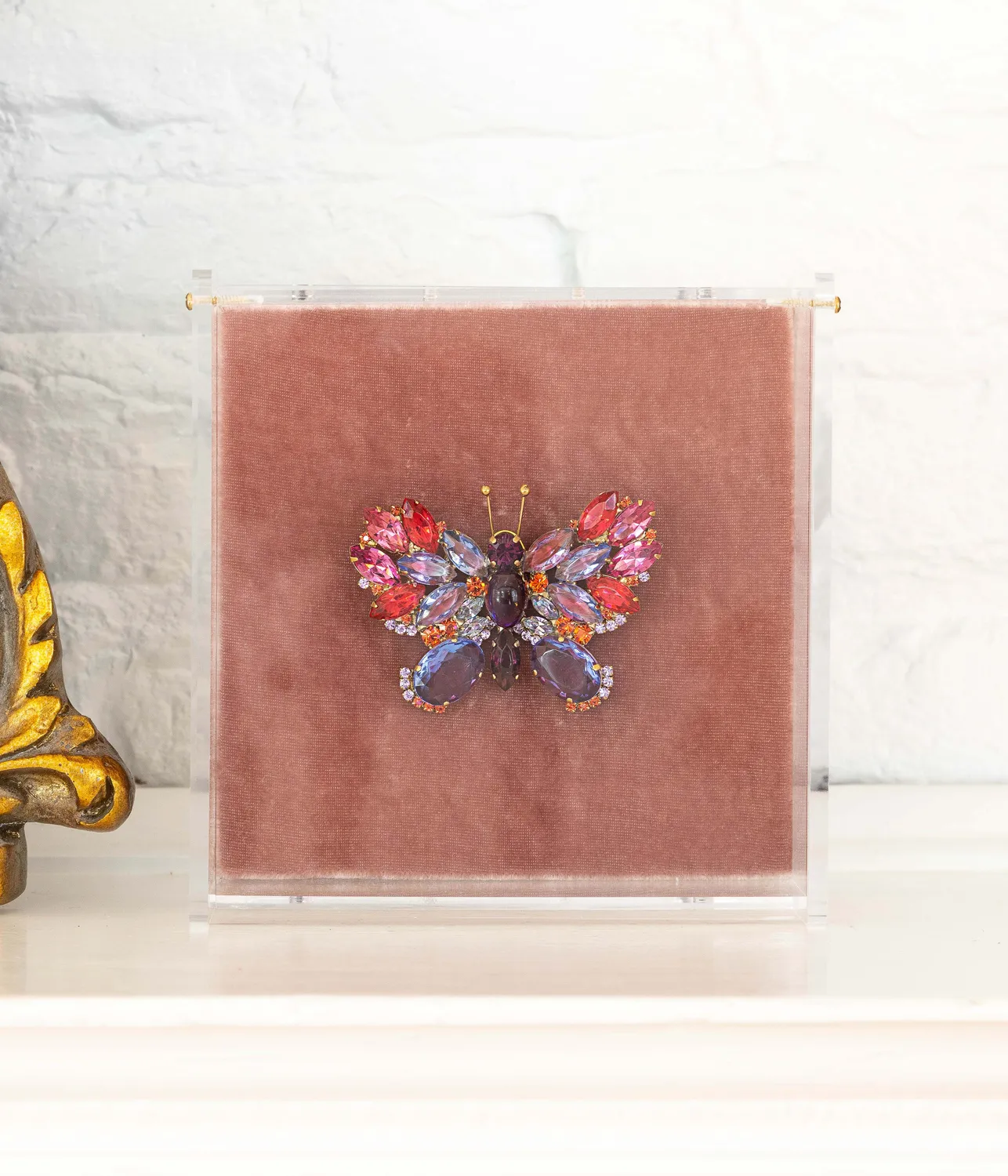 Loren Hope Butterfly brosje safir liten