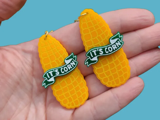 MiniKitty It's Corn øredobber krok hypoallergen