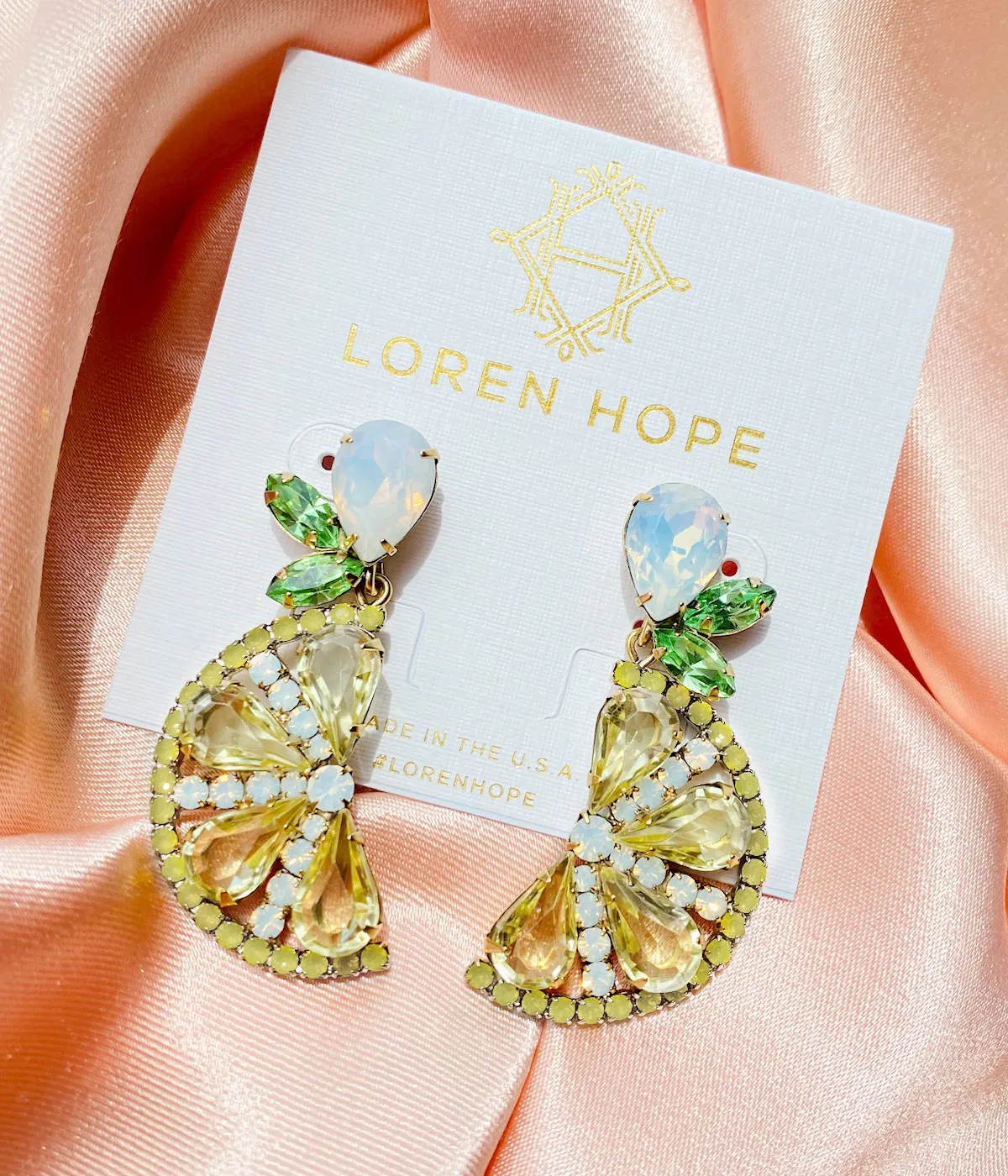 Loren Hope Lemon Drop øredobber gul dråpe