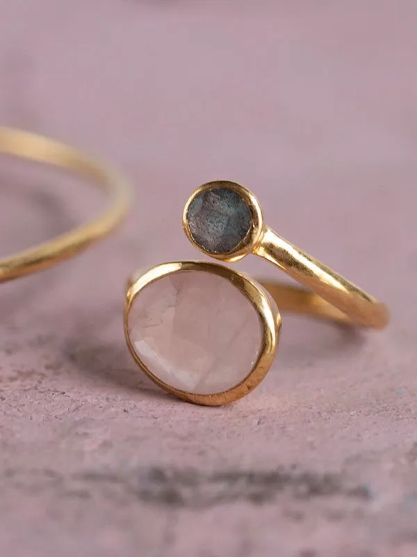 pfg Stockholm Pure Anya ring gull med stein