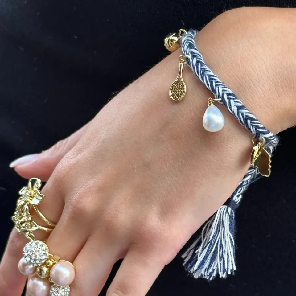 IOAKU Braided Tennis armbånd sand flettet