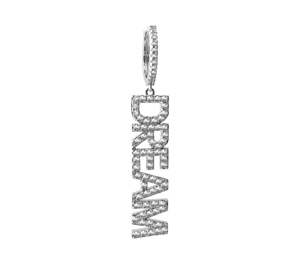 IOAKU Statement Dream hoop øredobber gull bokstav