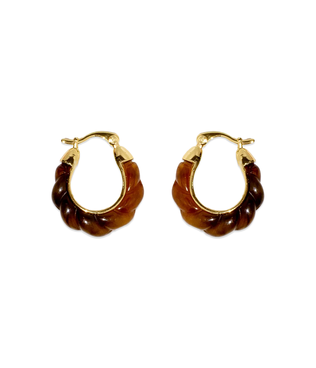 Loren Hope Alani øredobber tortoise 2,2 cm hoops
