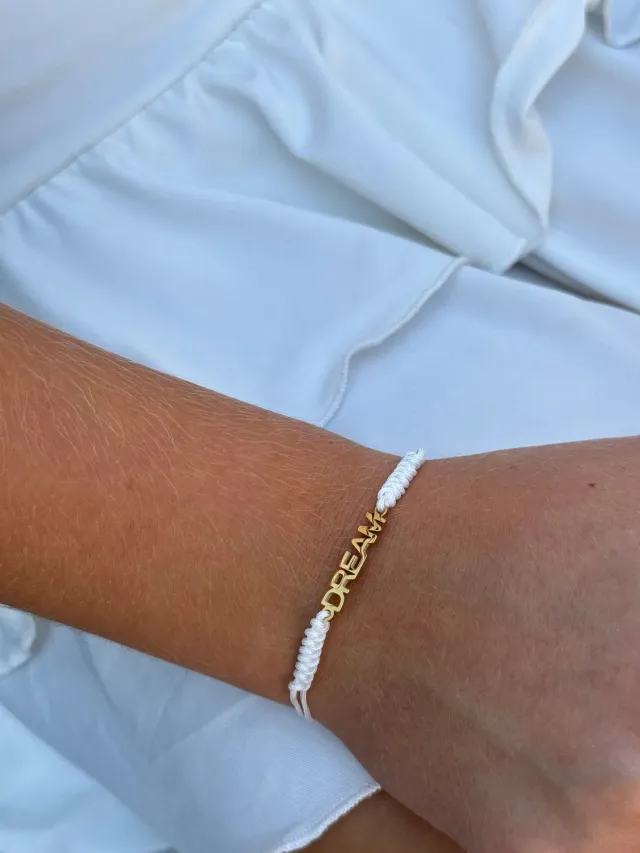 IOAKU Braided Dream armbånd gull lavendel