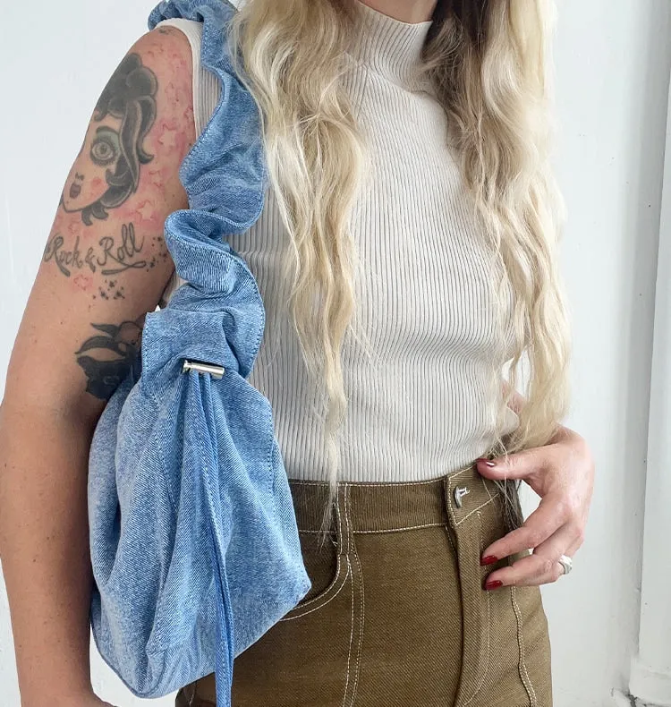 Wos Tilda veske denim blå crossbody