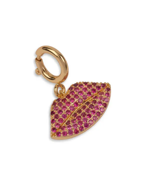 PFG Stockholm Lip berlock glitter anhengs-charm