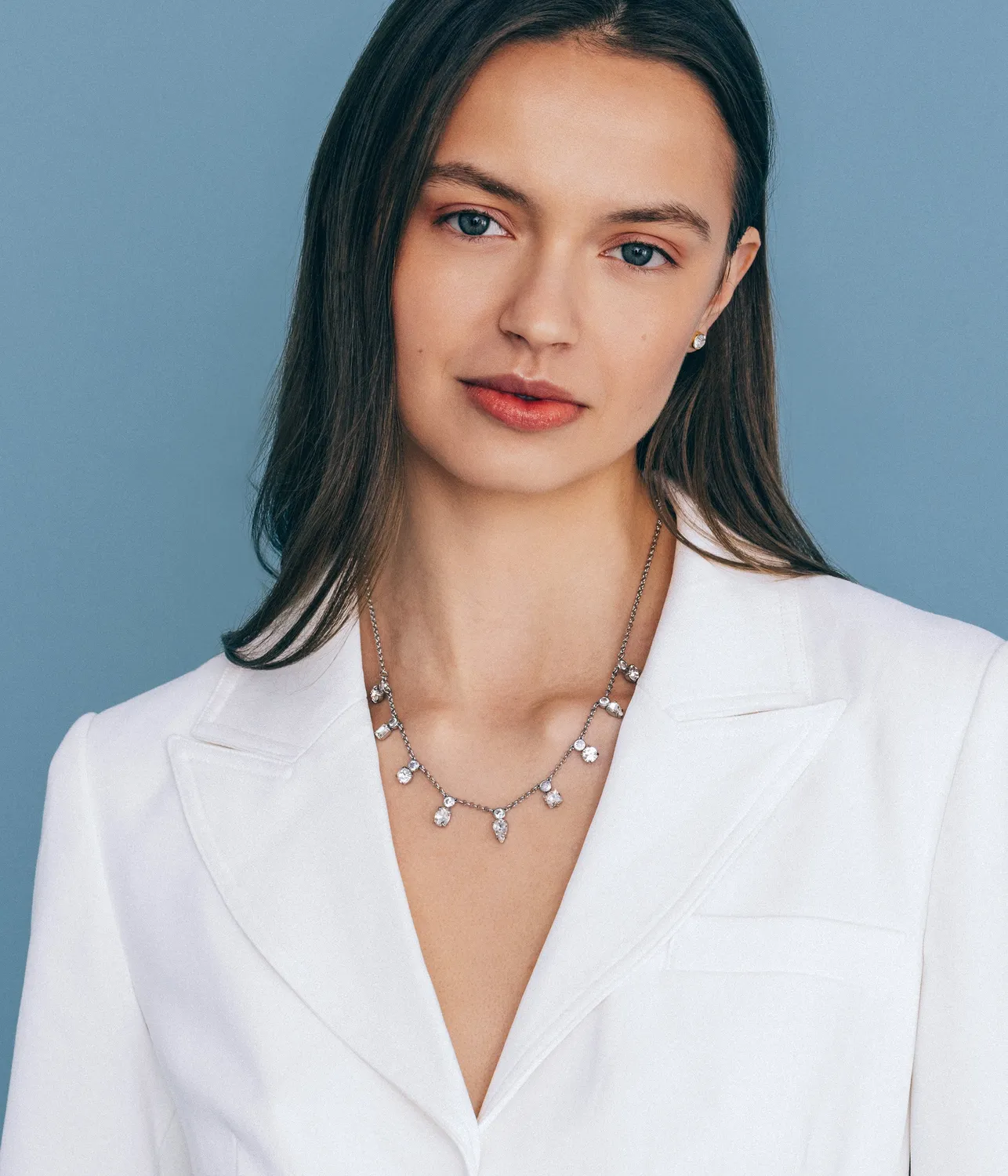 Loren Hope Marta halskjede krystall 71 cm delikat