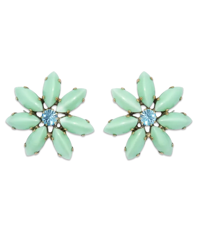 Loren Hope Violetta Earrings øredobber mint blomst