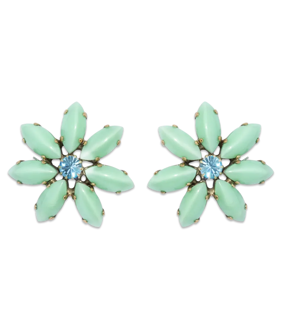 Loren Hope Violetta Earrings øredobber mint blomst