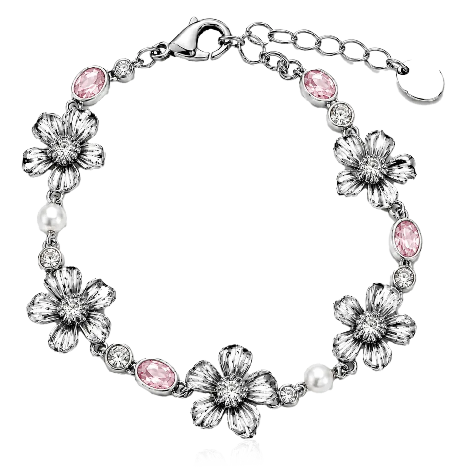 IOAKU La Fleur Garden Armbånd myk rosa gull blomst