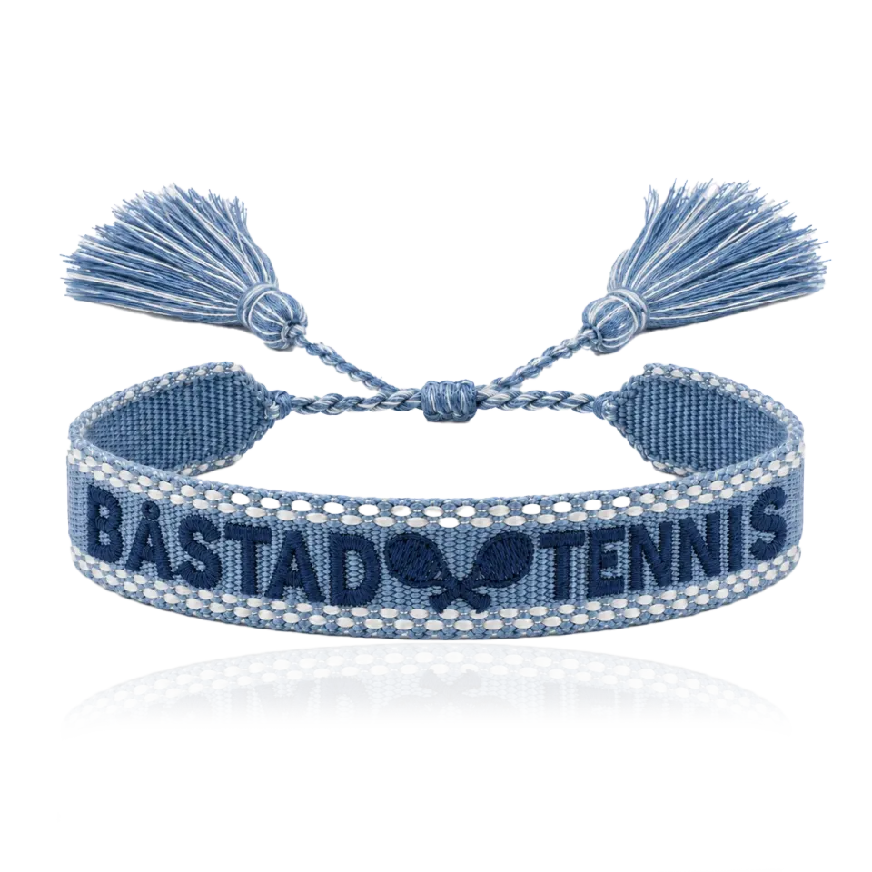 IOAKU Båstad Tennis armbånd himmelsblå vevd