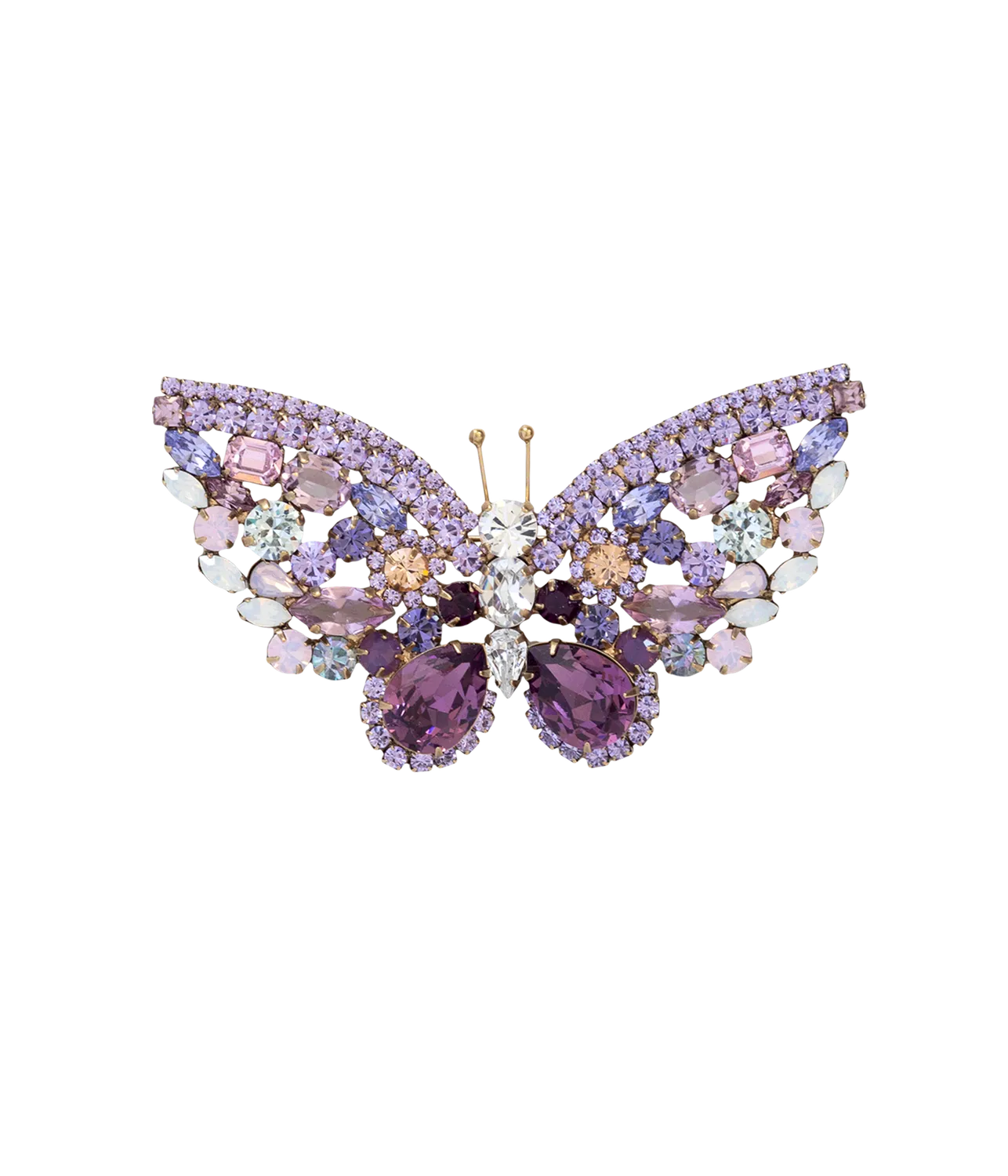 Loren Hope Butterfly Trio brosje lilla 3-pak vintage