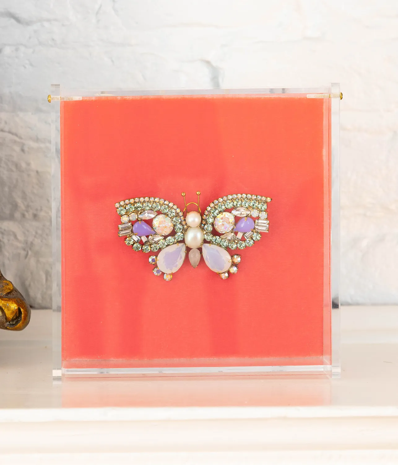 Loren Hope Small Butterfly brosje Chrysolite small