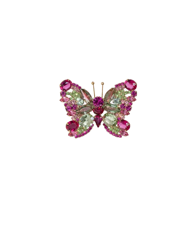 Loren Hope Butterfly brosje light rose unik