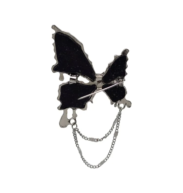 Wos Papillon brosje sølv 8 cm