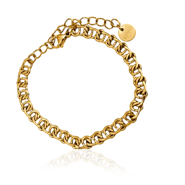 IOAKU Bismarck Chain armbånd gull rustfritt stål