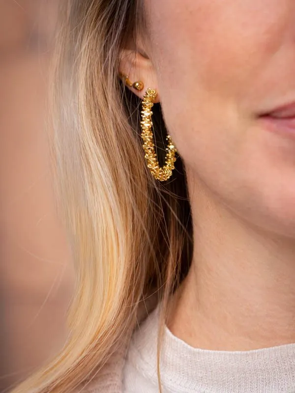 pfg Stockholm Sparkling Hoop øredobber glitrende