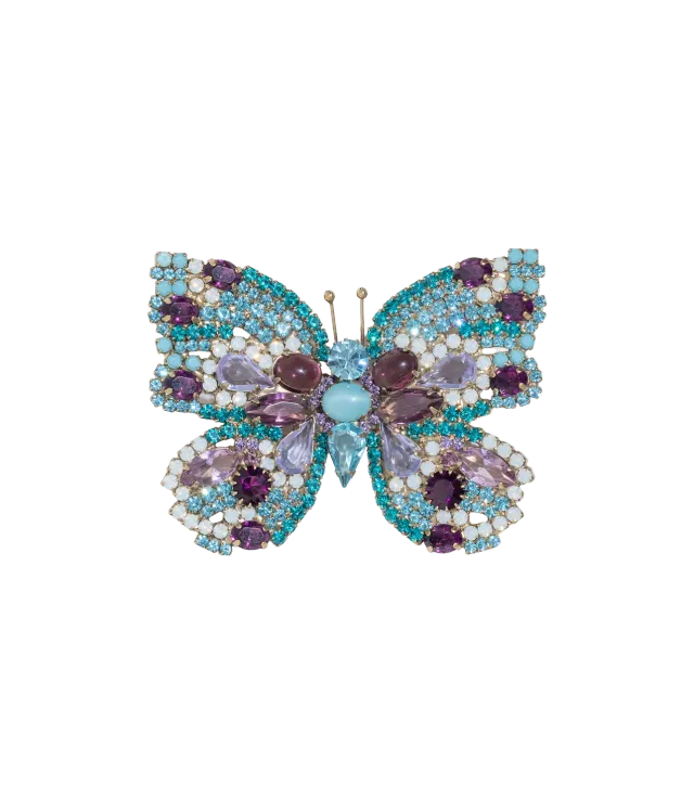 Loren Hope Large Butterfly brosje zirkon fiolett