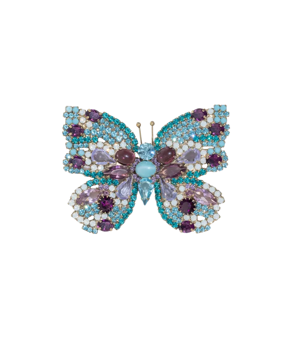 Loren Hope Large Butterfly brosje zirkon fiolett