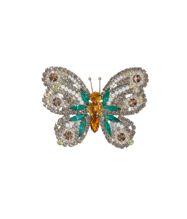 Loren Hope Butterfly Large brosje black diamond