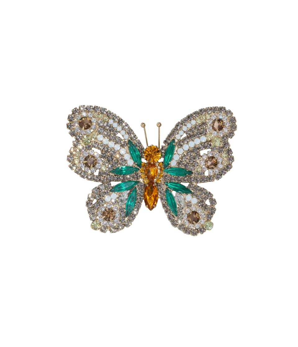 Loren Hope Butterfly Large brosje black diamond