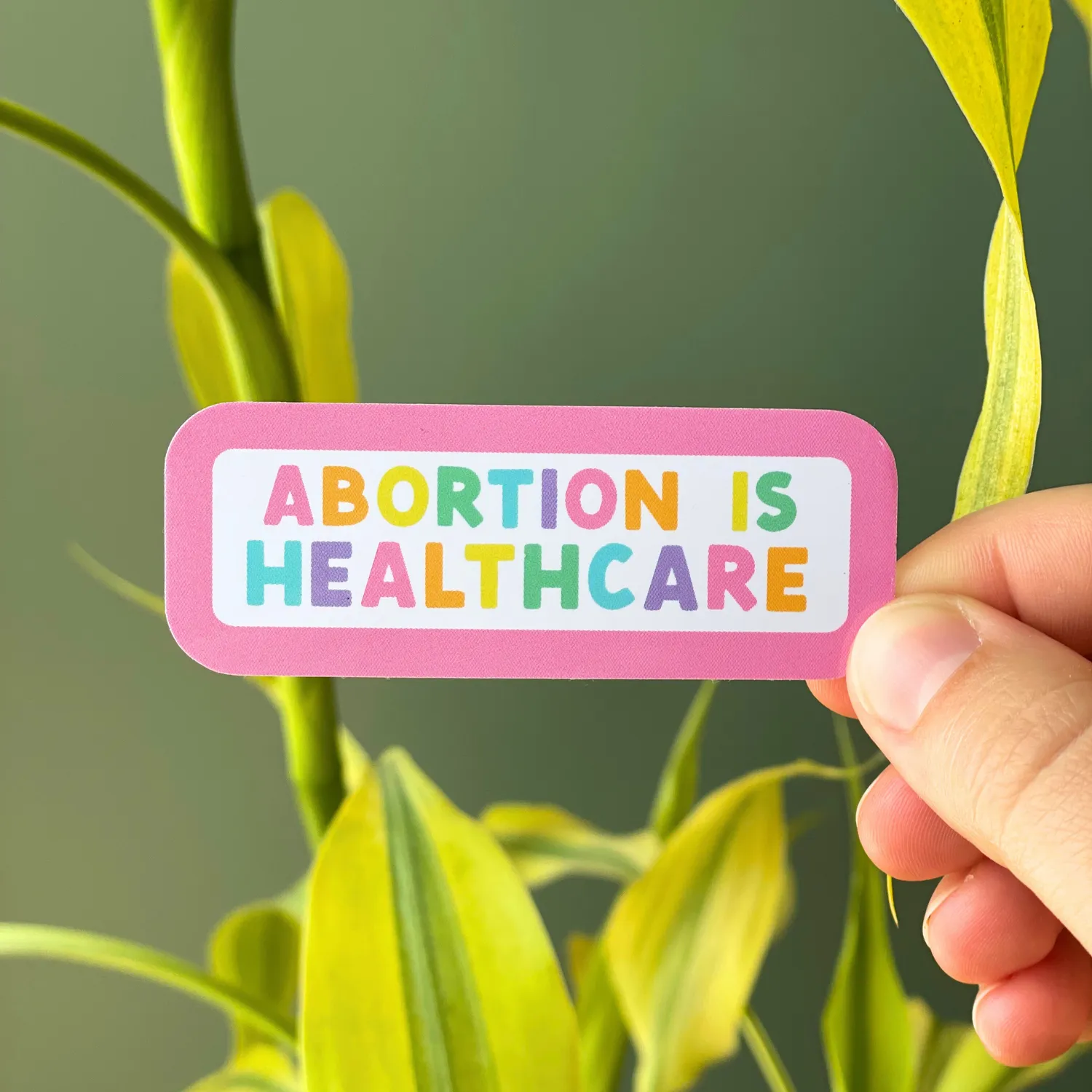 MiniKitty Abortion Is Healthcare klistremerke 7,6 cm vanntett