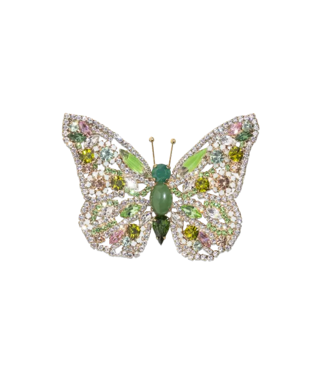 Loren Hope Butterfly Large Butterfly Peridot brosje grønn